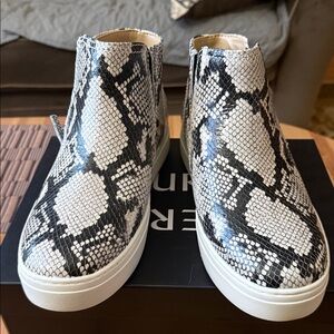 Naturalizer Snake Print Ankle Boots